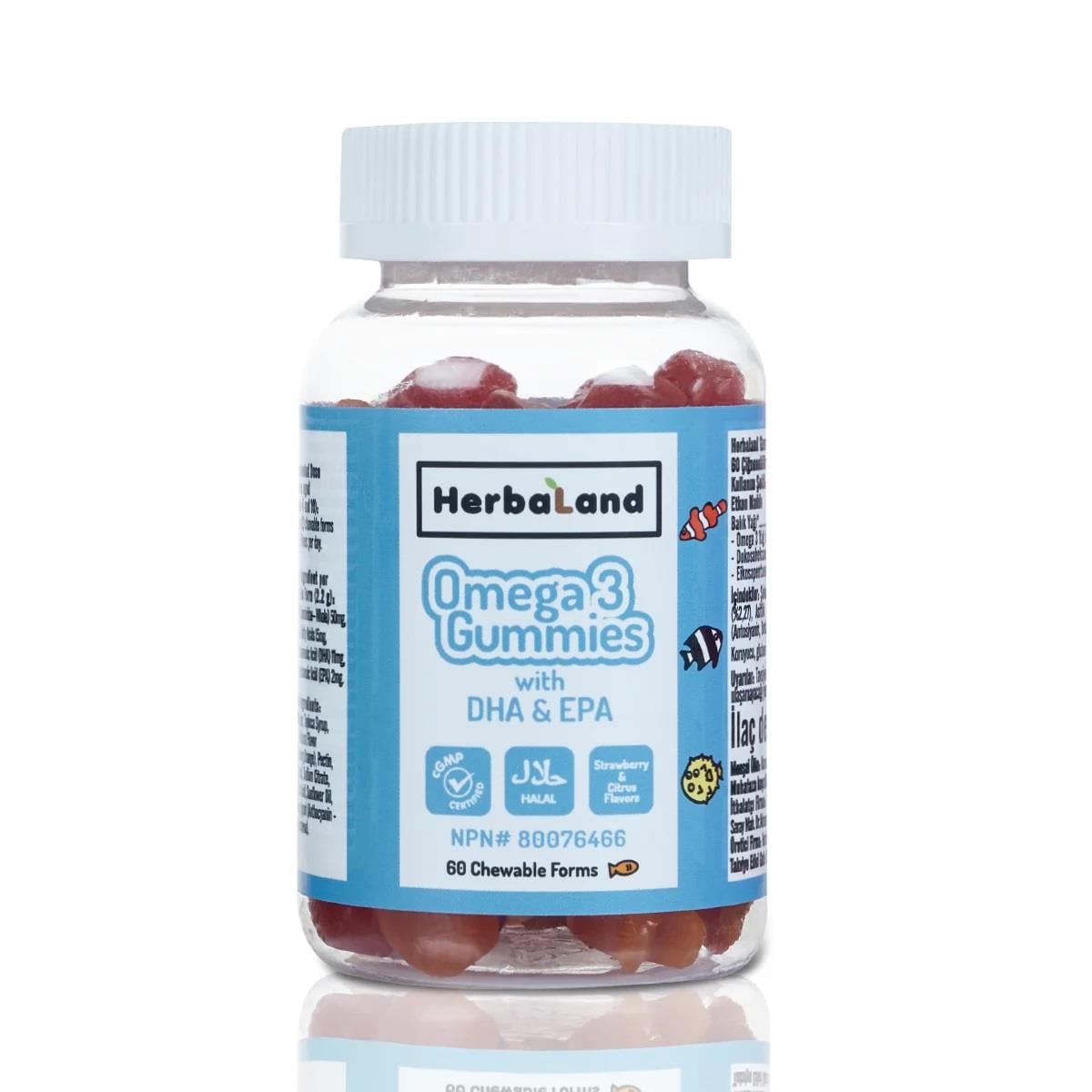 Herbaland Omega 3 60 Çiğneme Tableti-HERBALAND