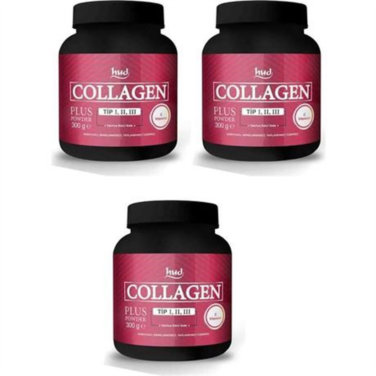 Hud Collagen Powder Toz 300 GR 3 ADET Kolajen Kollajen