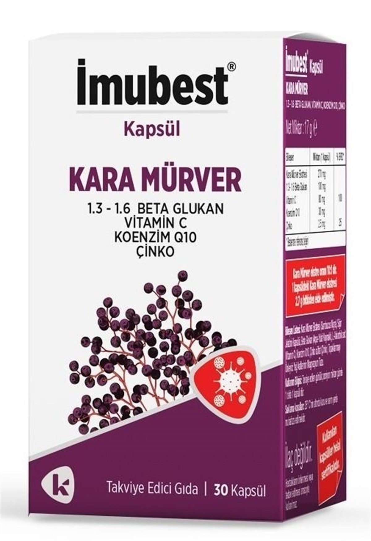 İmubest 30 Kapsül