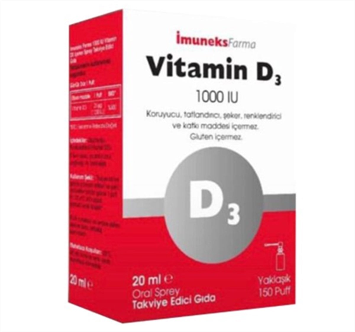 Imuneks Vitamin D3 1000 ıu 20 ml