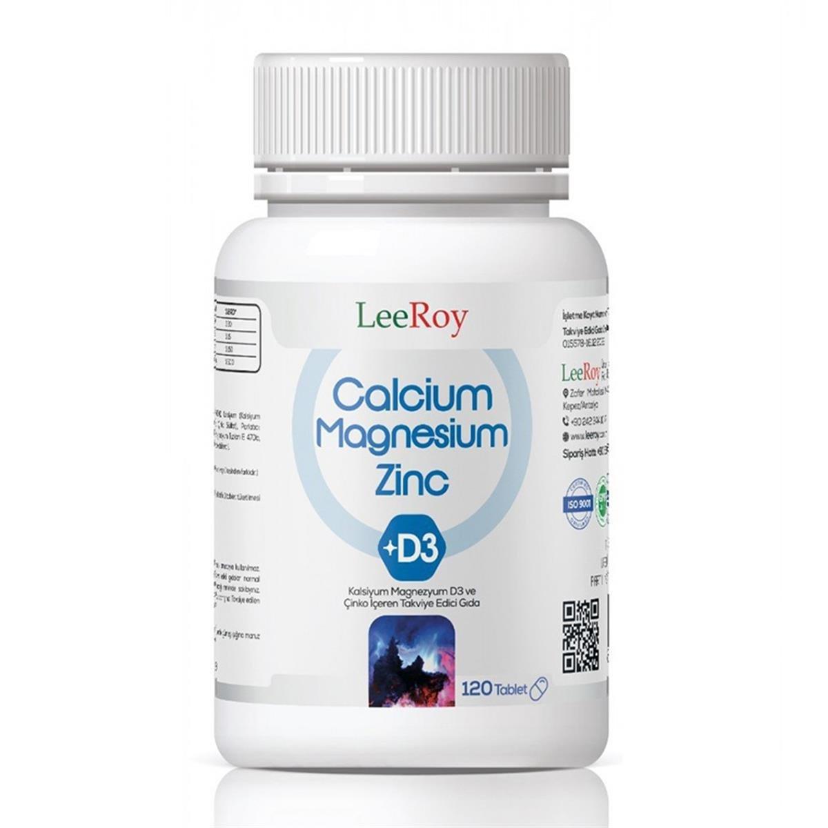 Leeroy Calcium Magnesium Zinc 120 Tablet-LeeRoy