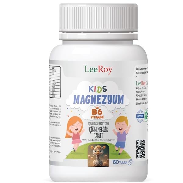 Leeroy Kids Magnezyum Sitrat 60 Tablet-LeeRoy