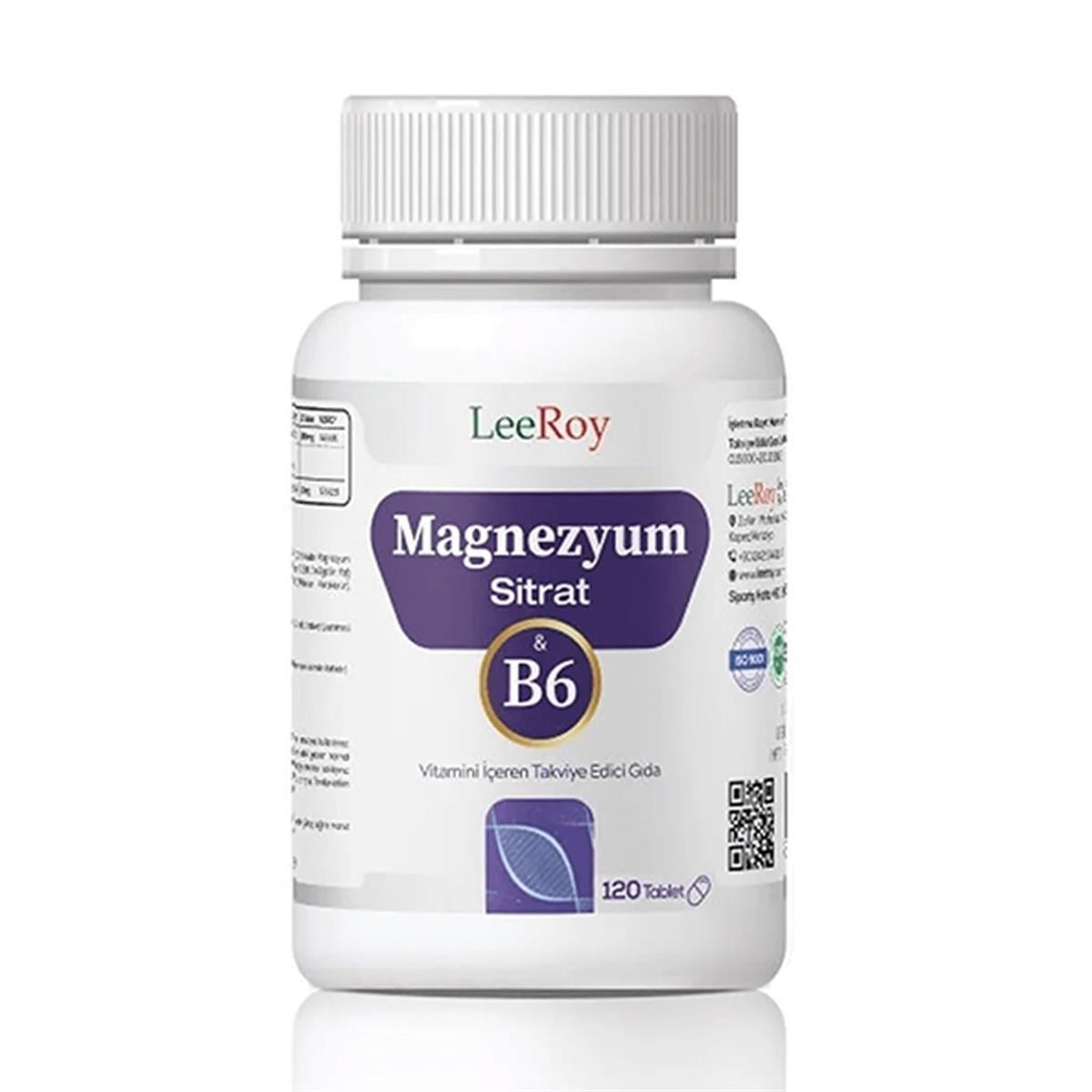 Leeroy Magnezyum Sitrat 120 Tablet-LeeRoy