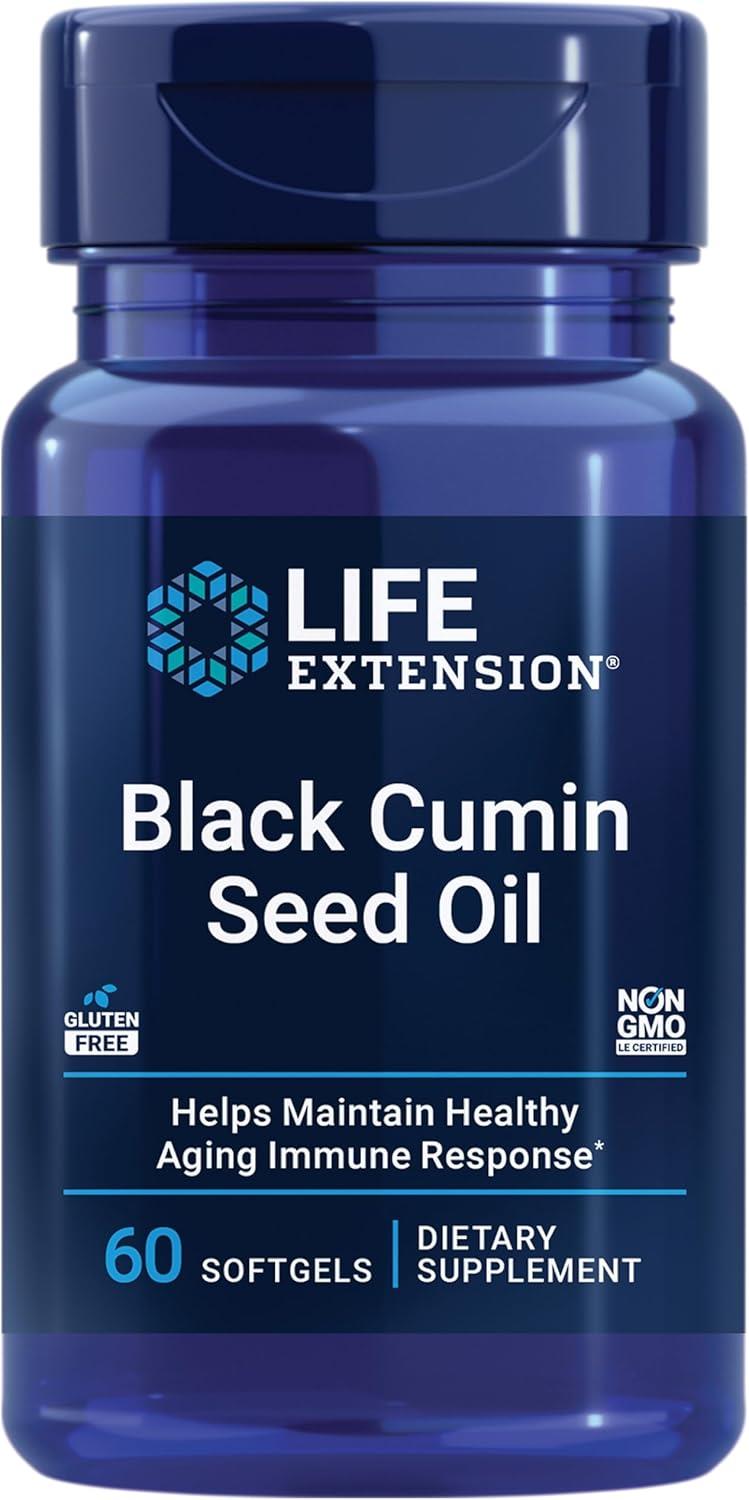 Life Extension Black Cumin Seed Oil 60 Softgels-Life Extension