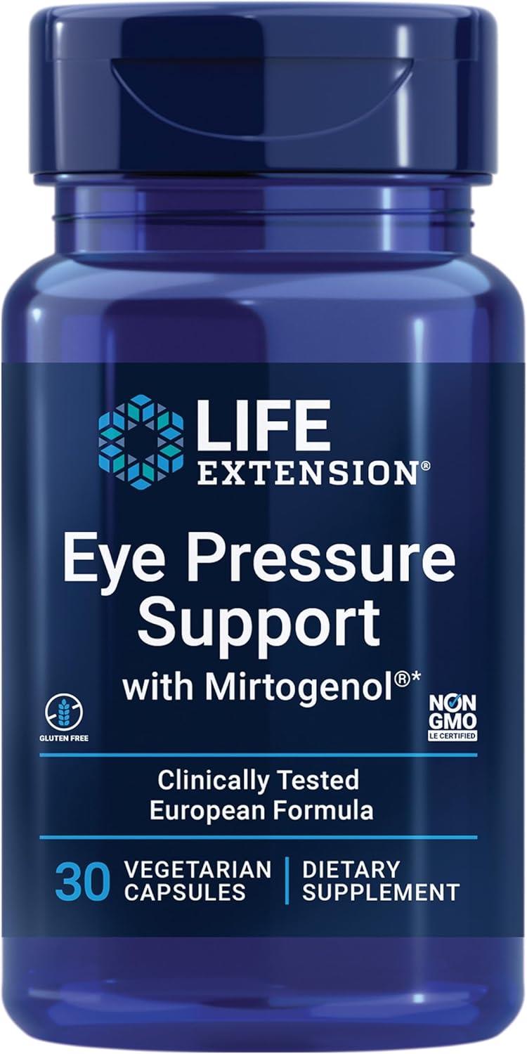 Life Extension Eye Pressure Support With Mirtogenol 30 Vegetarian Capsules-Life Extension