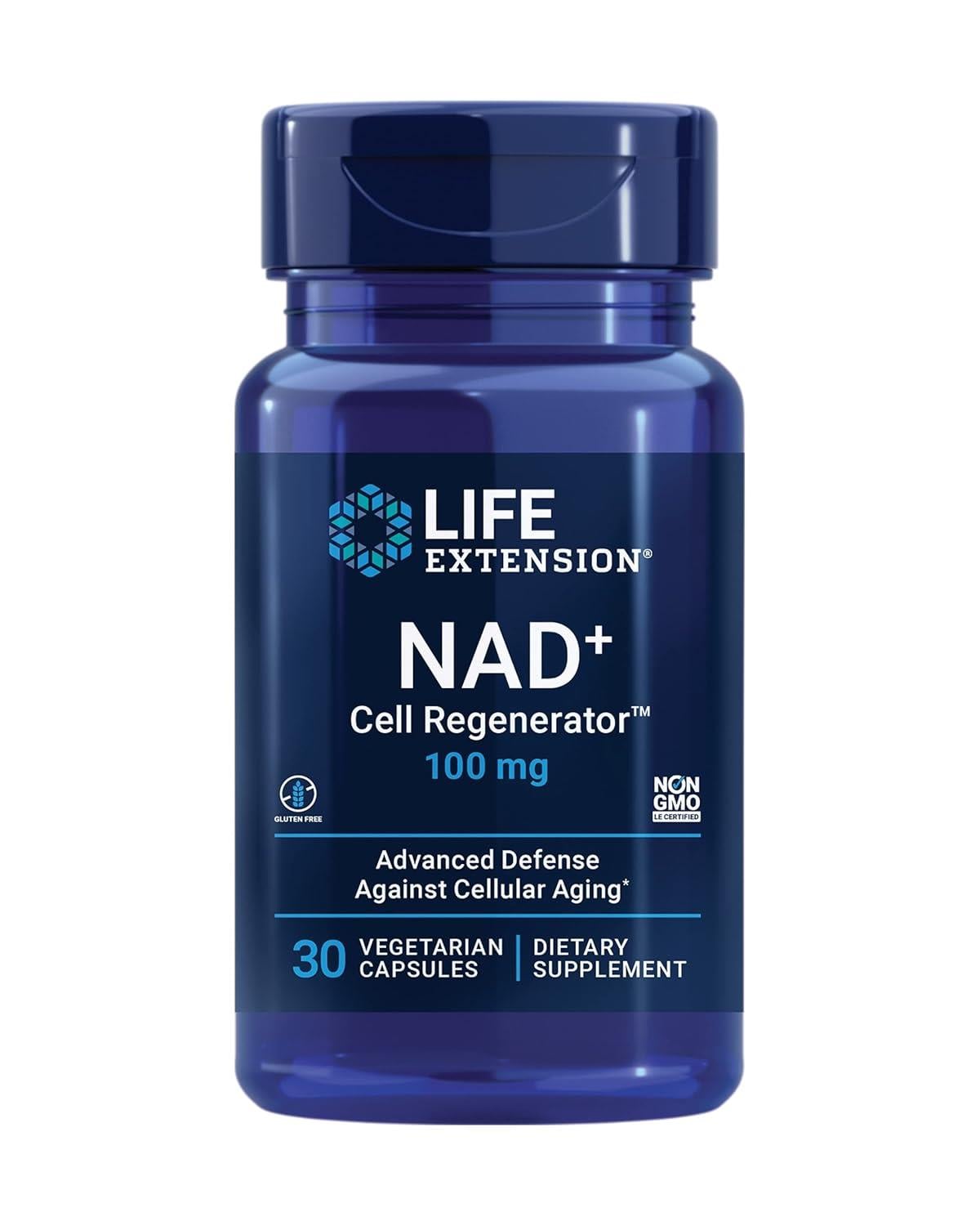 Life Extension NAD+ Cell Regenerator 100 mg 30 Vegetarian Capsules-Life Extension