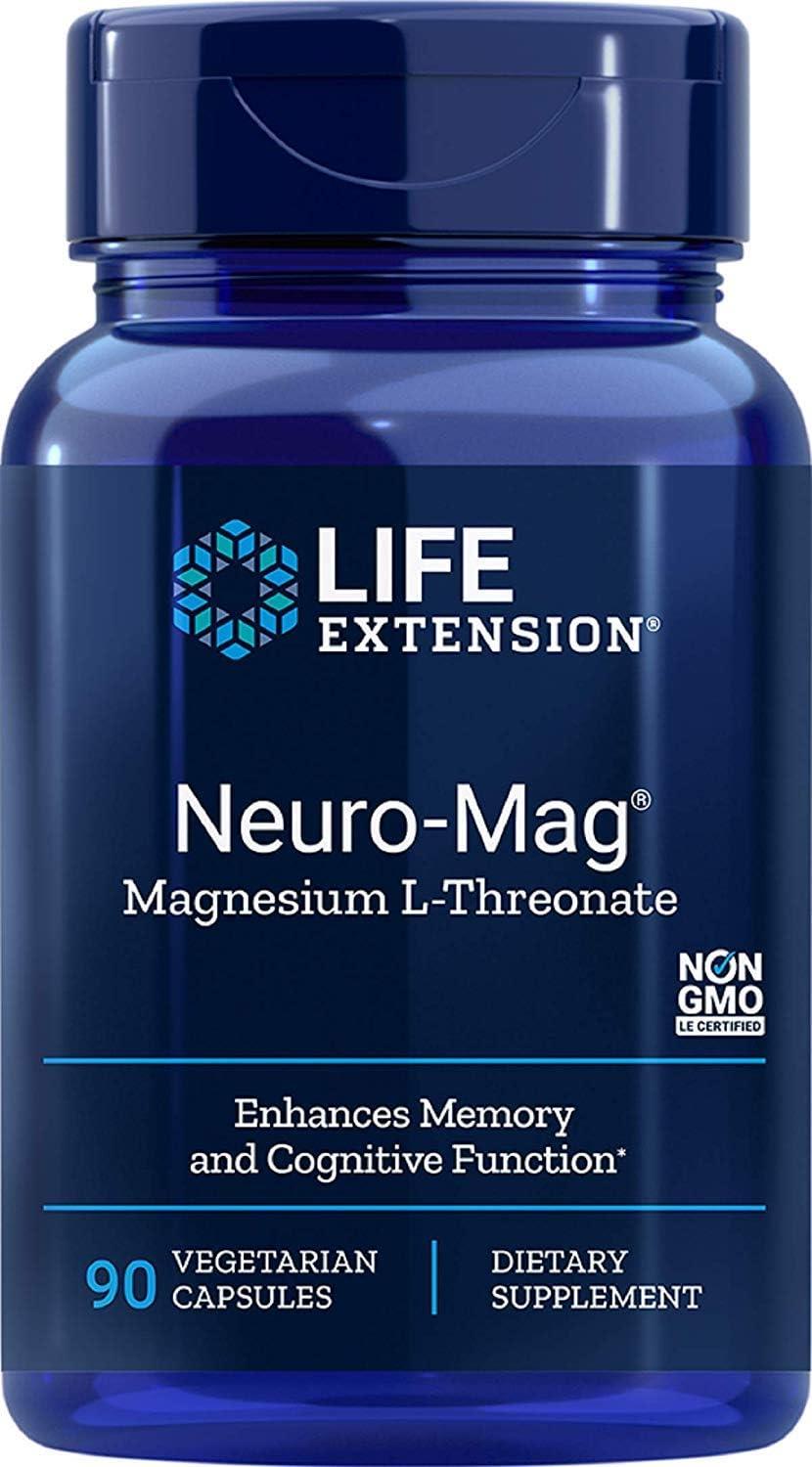 Life Extension Neuro Mag Magnesium L-Thereonate Magtein 90 Kapsül-Life Extension