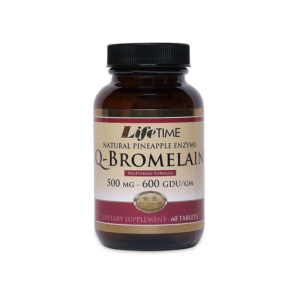 Life Time Q-Bromelain 60 Tablets-Life Time
