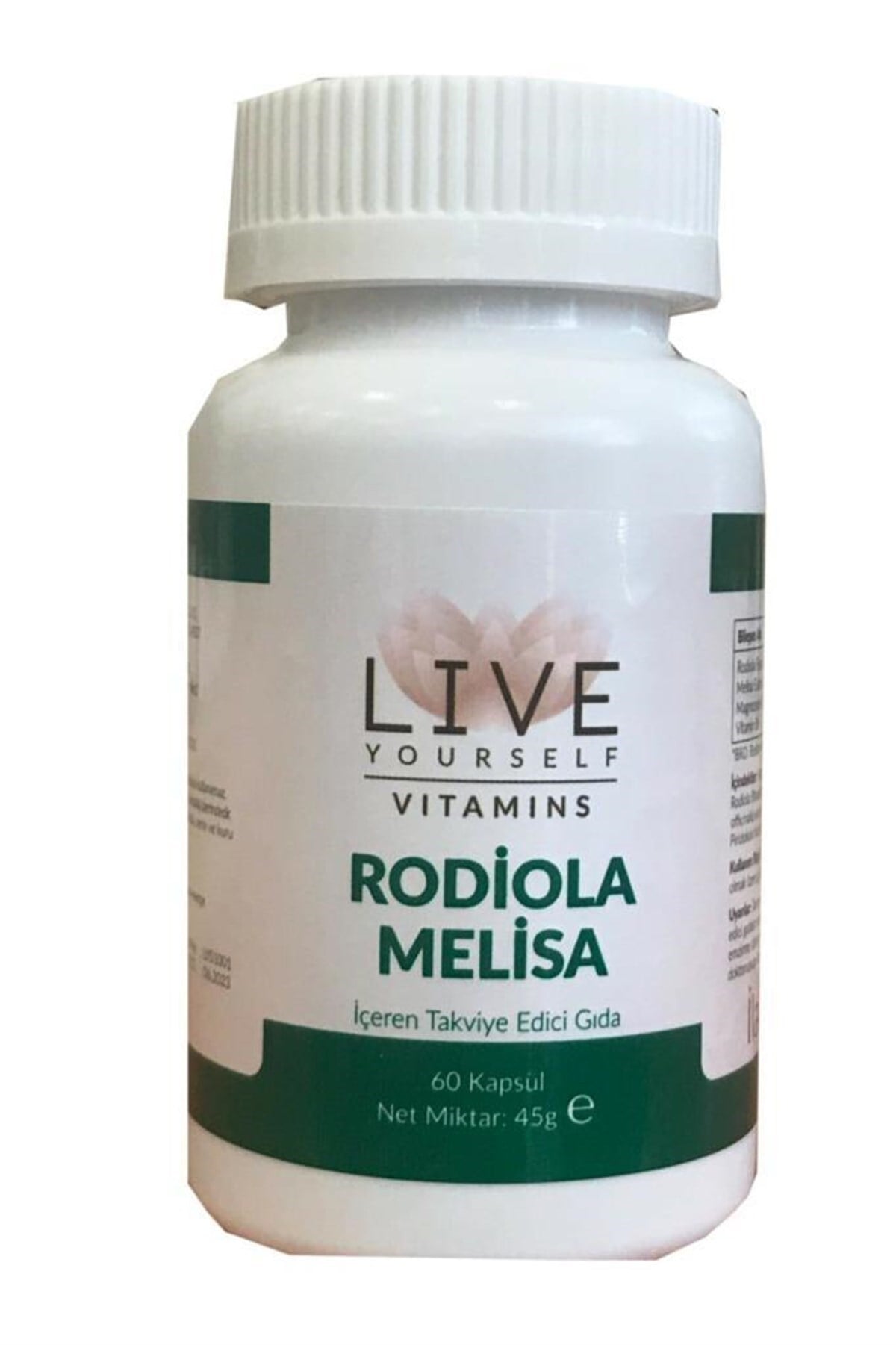 Live Yourself Vitamins Rodiola Melisa 60 Kapsül