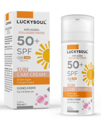 Luckysoul Anti Aging Collegen Tinted Güneş Kremi SPF50+ 100 ml-LUCKYSOUL
