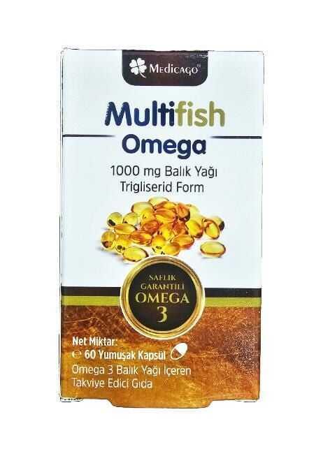 Medicago Multifish Omega Fish Oil 60 Kapsül-MEDİCAGO