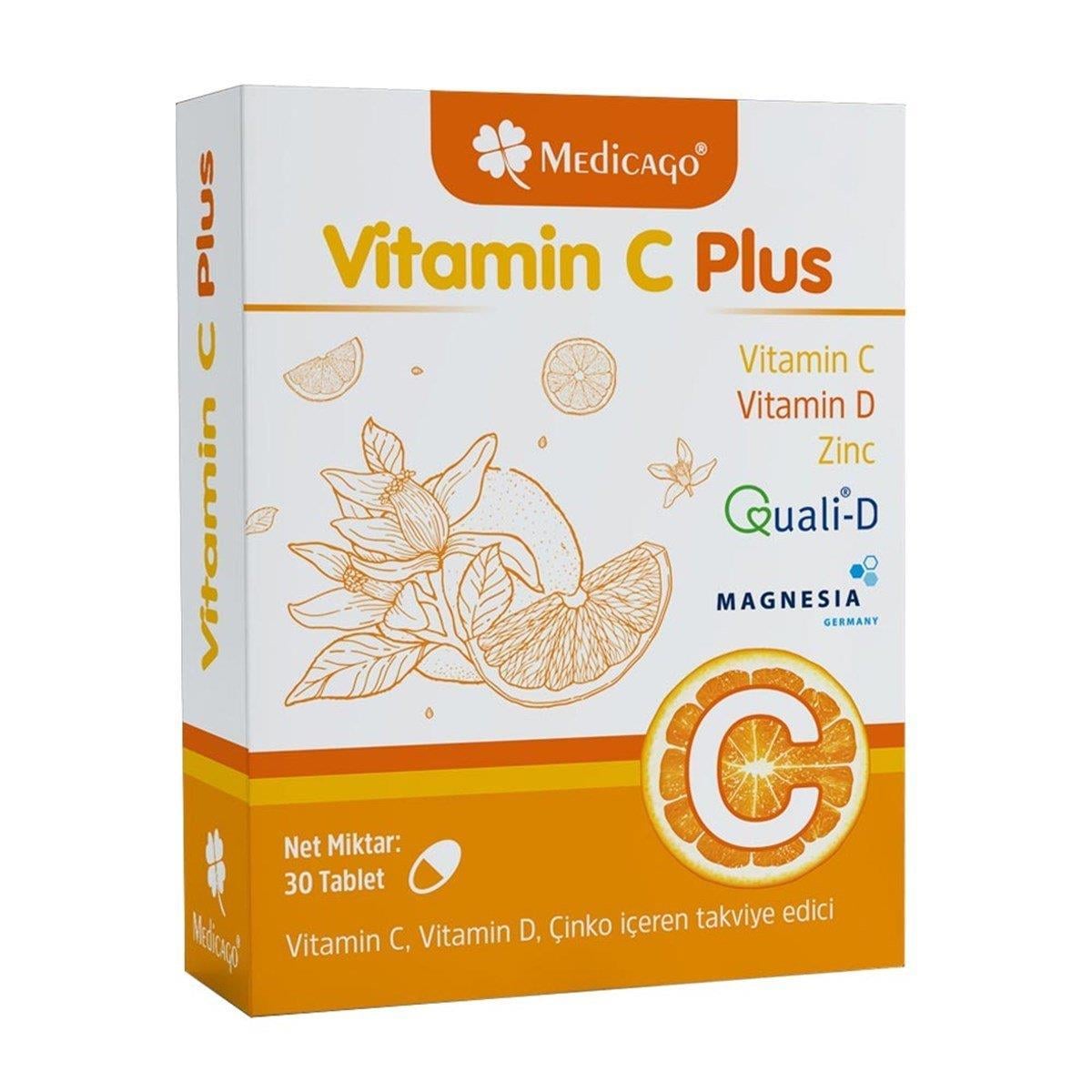 Medicago Vitamin C Plus 30 Tablet-MEDİCAGO