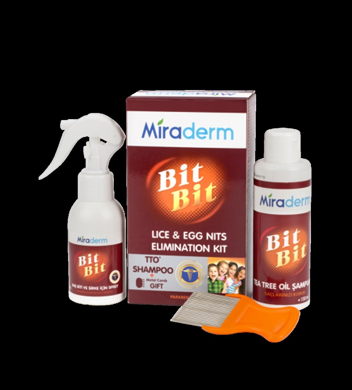 Miraderm Bit Sprey + Şampuan Set