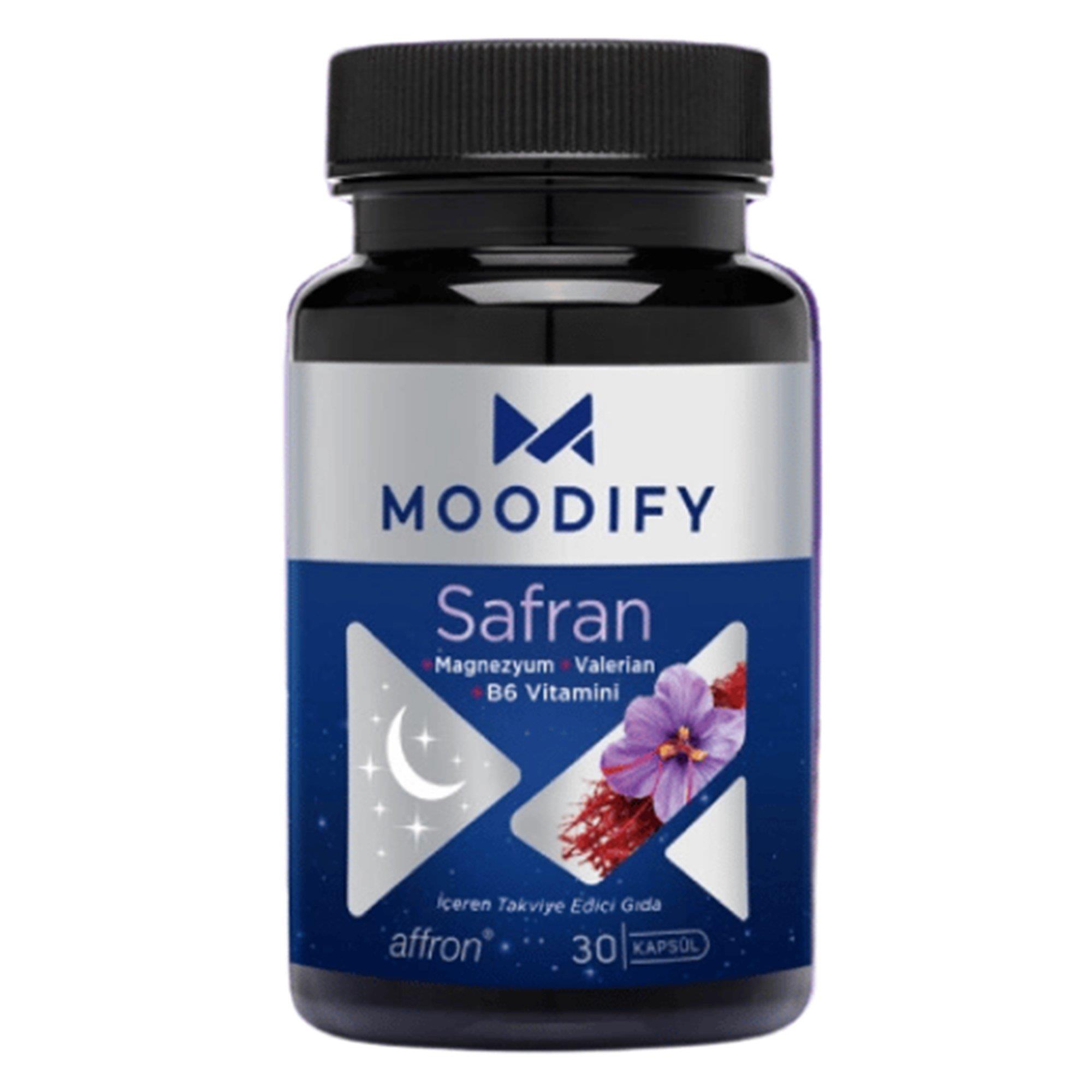 Moodify Safran Magnezyum Valerian B6 Vitamin 30 Kapsül-MOODIFY