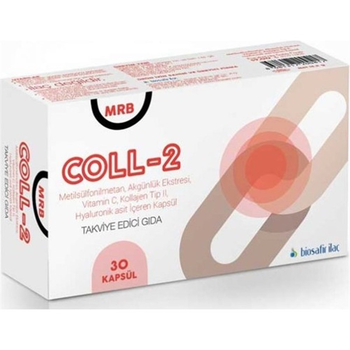 MRB Coll-2 30 Kapsül Vitamin C Kollajen Hyaluronik Asi
