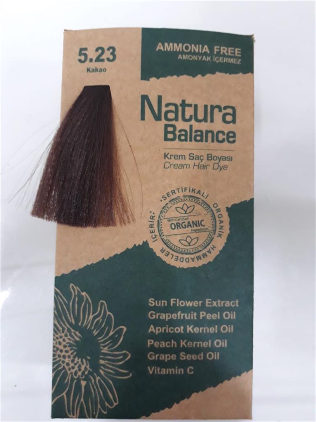 Natura Balance Krem Saç Boyası 5.23 Kakao Organik