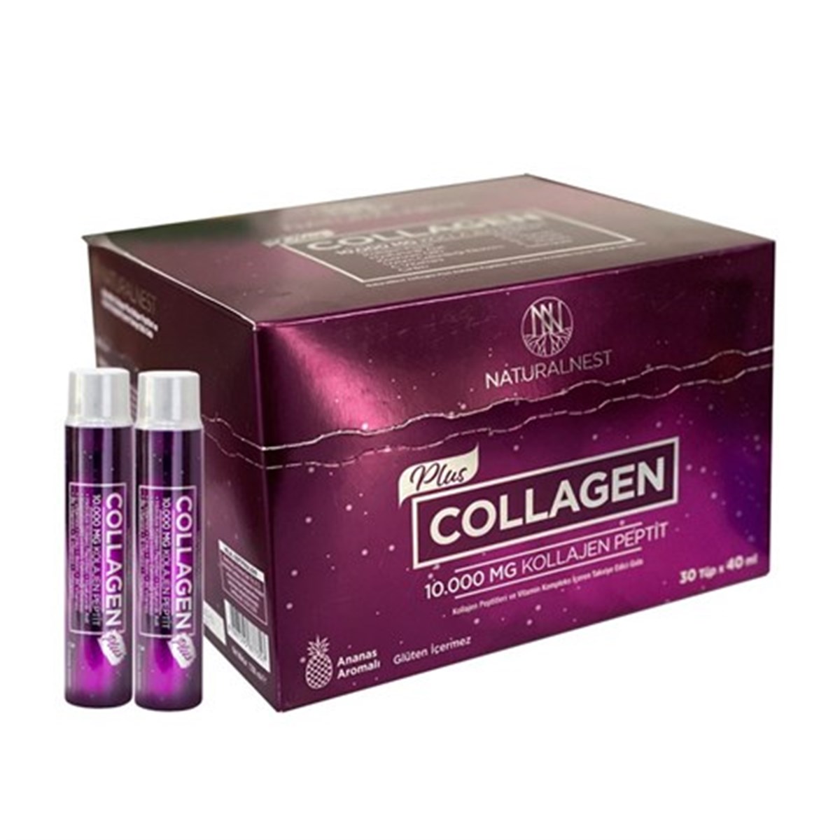 Naturalnest Collagen Plus Ananas Aromalı 30 Tüp 40 ml