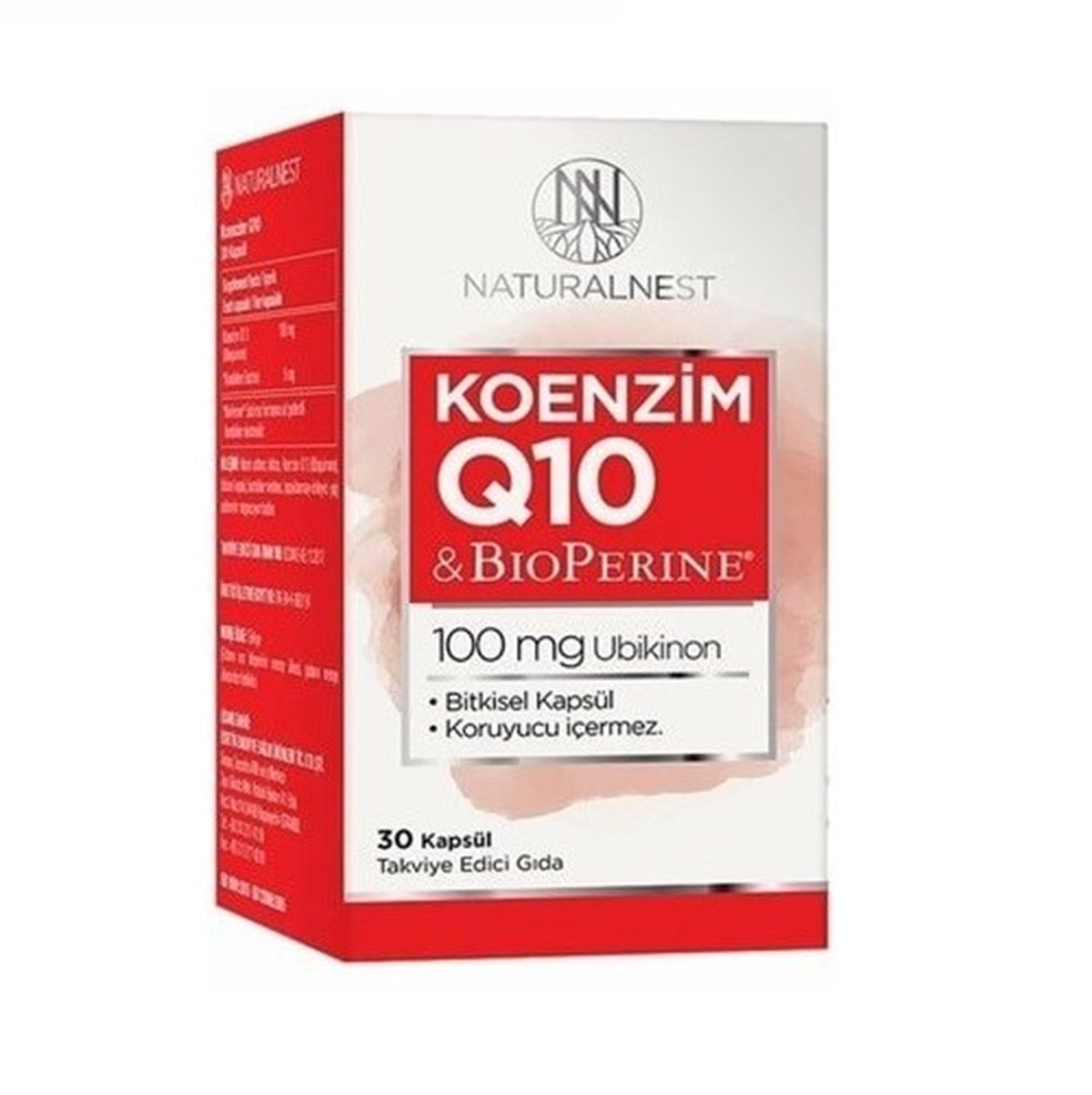 Naturalnest Koenzim Q10 100 Mg ( Ubikinon ) 30 Hard Kapsül