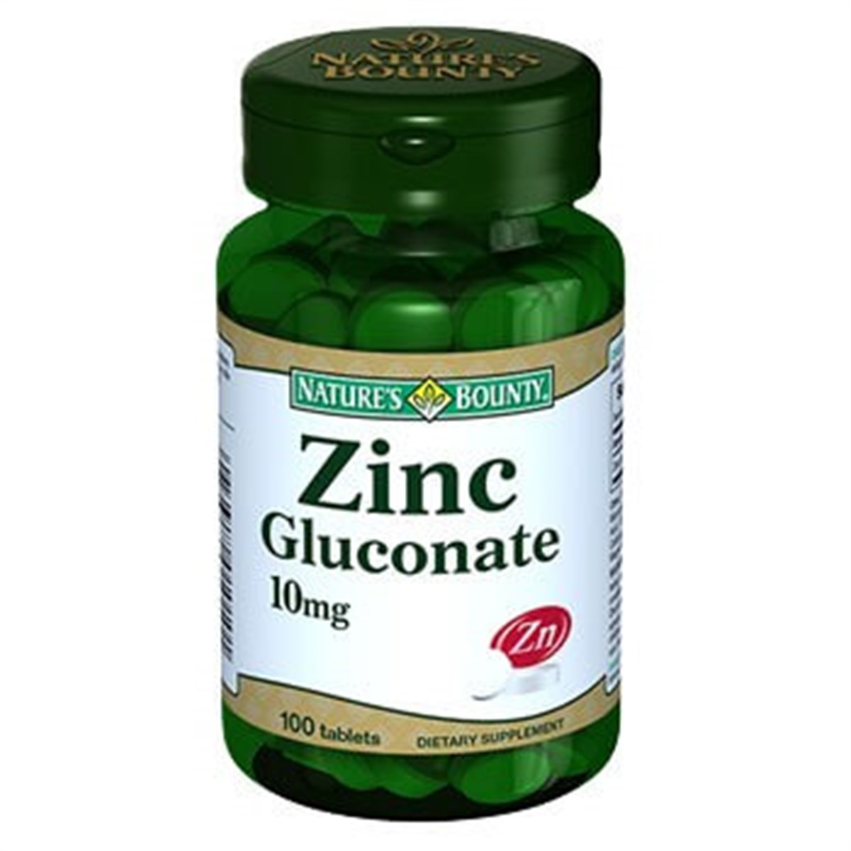 Natures Bounty Zinc Gluconate 10 mg 100 Tablet