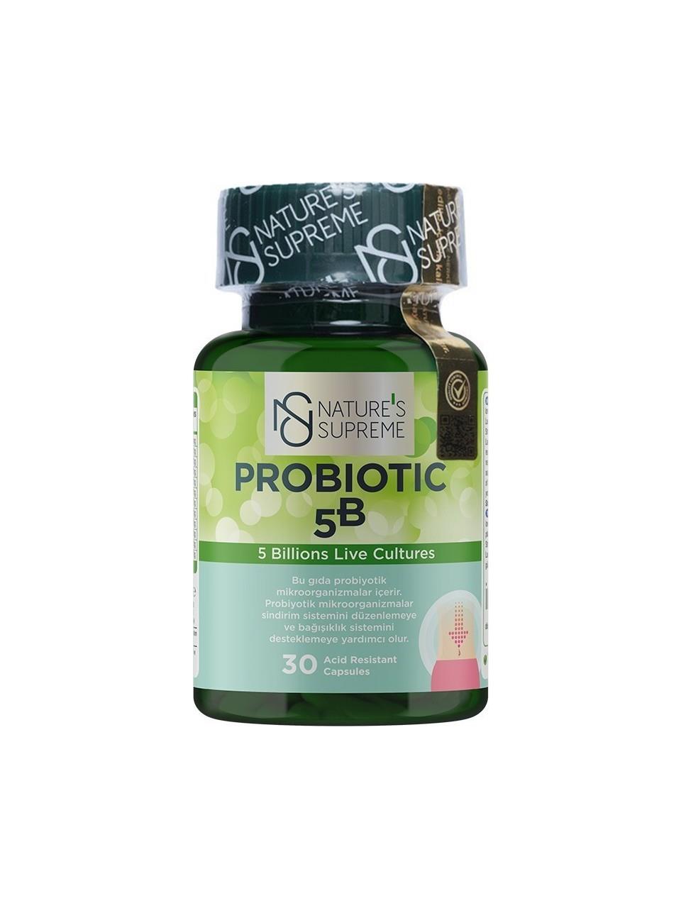 Nature's Supreme Probiotic 5B 30 Kapsül-Nature's Supreme