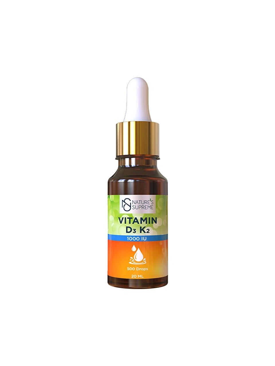 Nature's Supreme Vitamin D3 K2 Damla 20 ml-Nature's Supreme