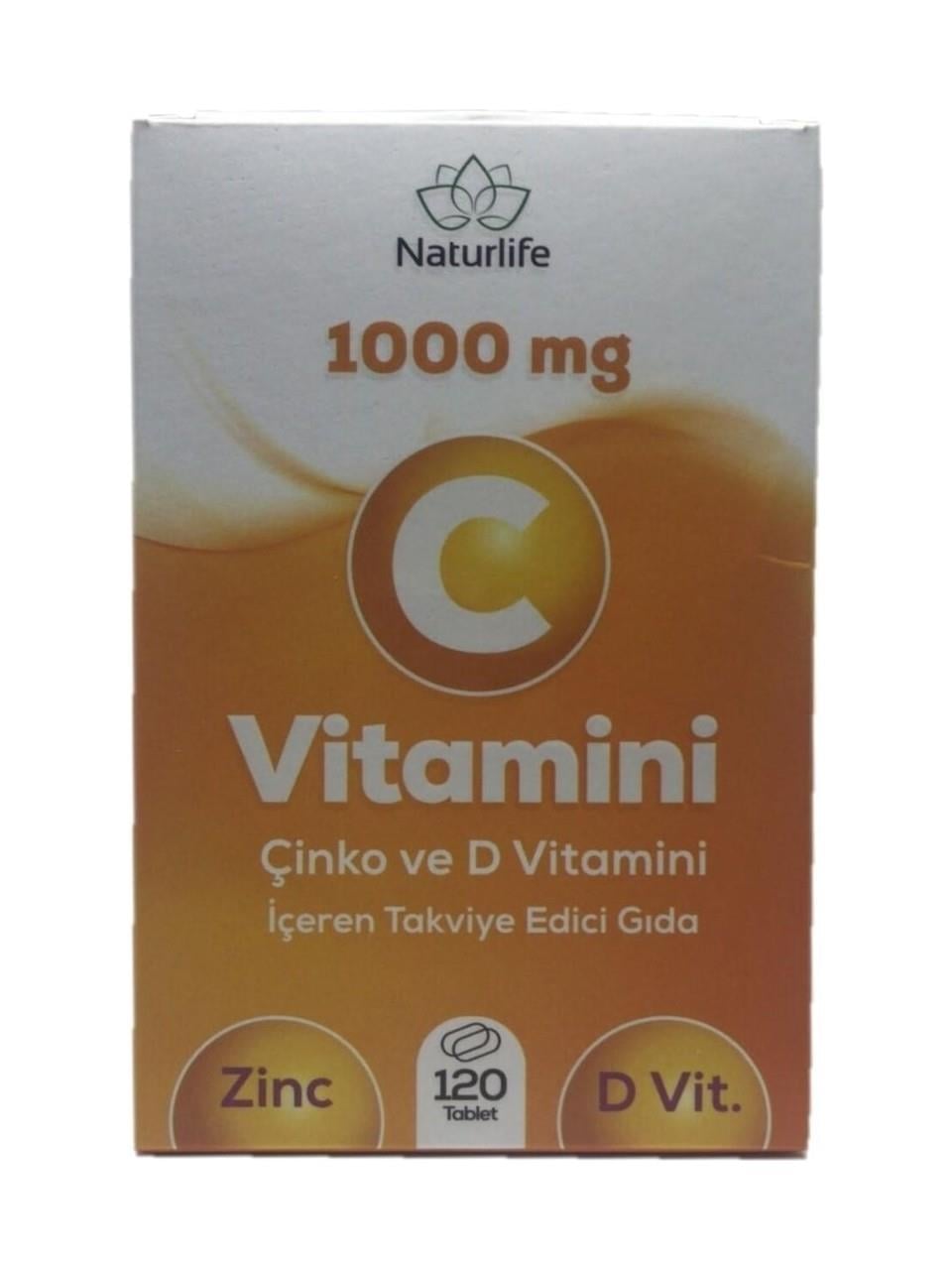 Naturlife Vitamin C 1000 mg 120 Tablet-Naturlife