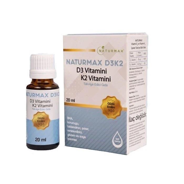 Naturmax D3K2 Damla 20 ml-NATURMAX