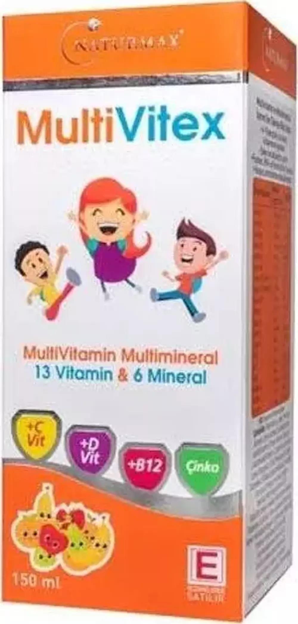 Naturmax Multivitex Multi Vitamin Şurup 150 ml-NATURMAX
