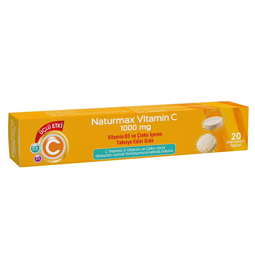 Naturmax Vitamin C + D3 + Zinc 1000 mg-NATURMAX