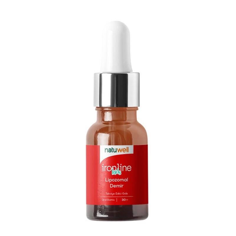 Natuwell Ironline Kids Lipozomal Demir İçeren Sıvı Takviye Edici Gıda 30 ml-NATUWELL
