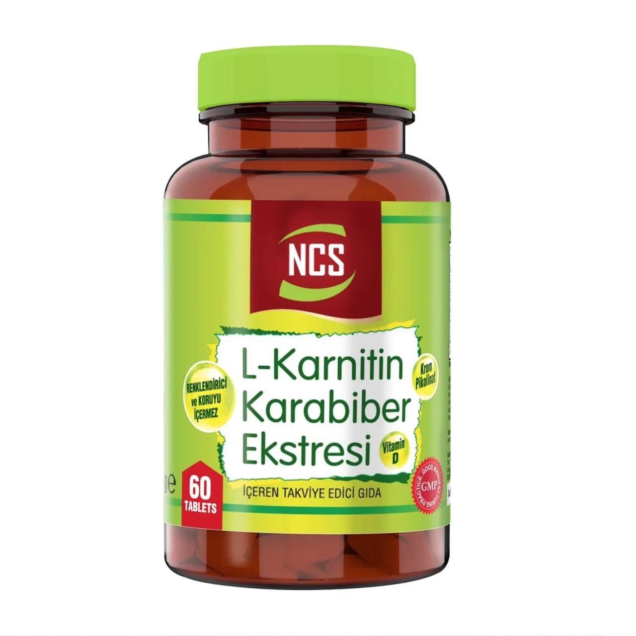 Ncs L-Karnitin Karabiber Ekstresi 60 Tablet-NCS