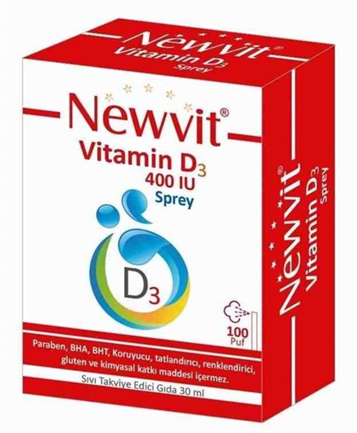 Newvit Vitamin D3 Sprey Damla 400 İU