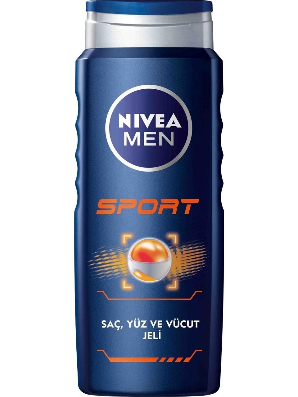 Nivea Sport Duş Jeli Vücut Yüz Saç 250 ml-Nivea