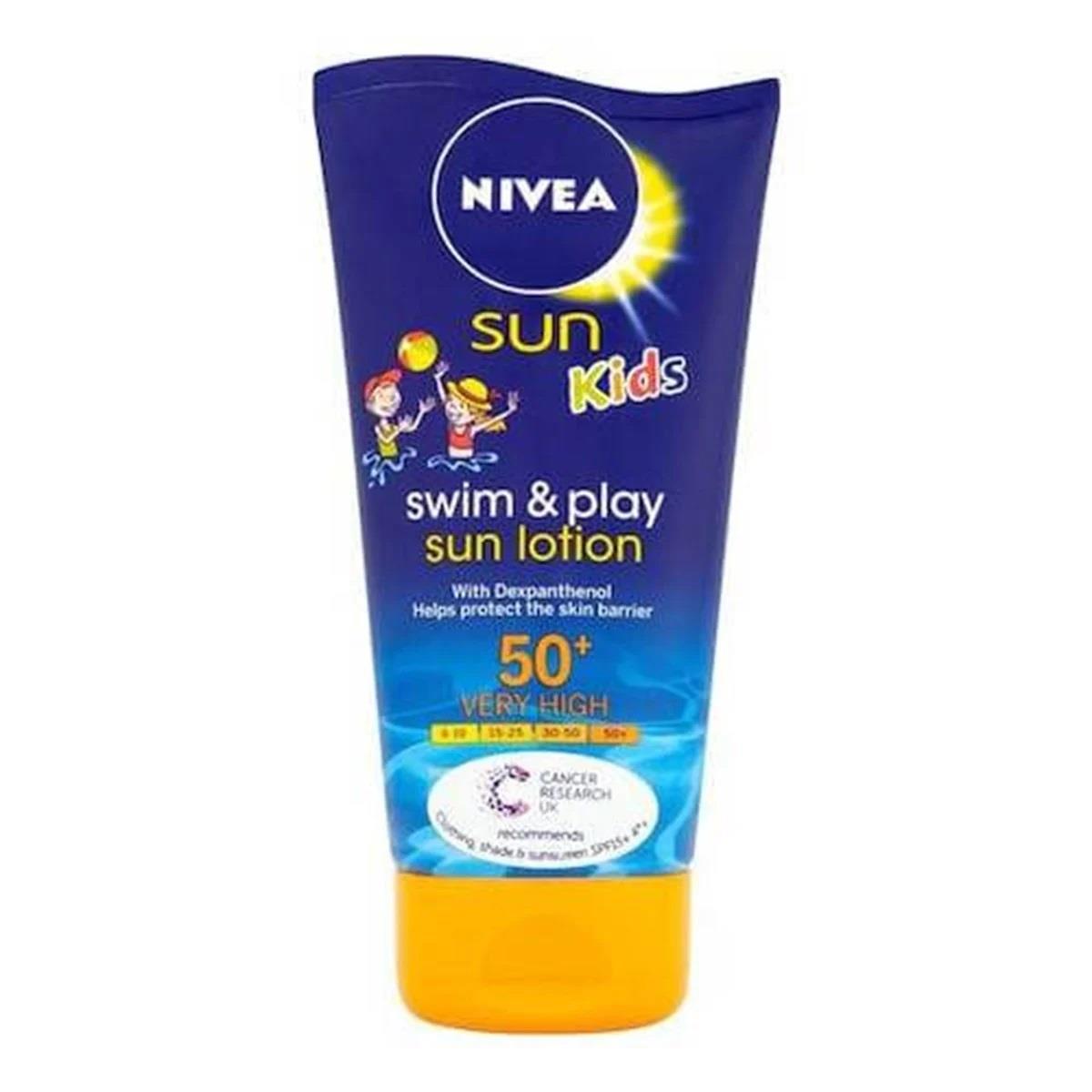 Nivea Sun Çocuk Güneş Sütü Dexpanthenol İçerikli Nemlendirici SPF50+ 150 ml-Nivea