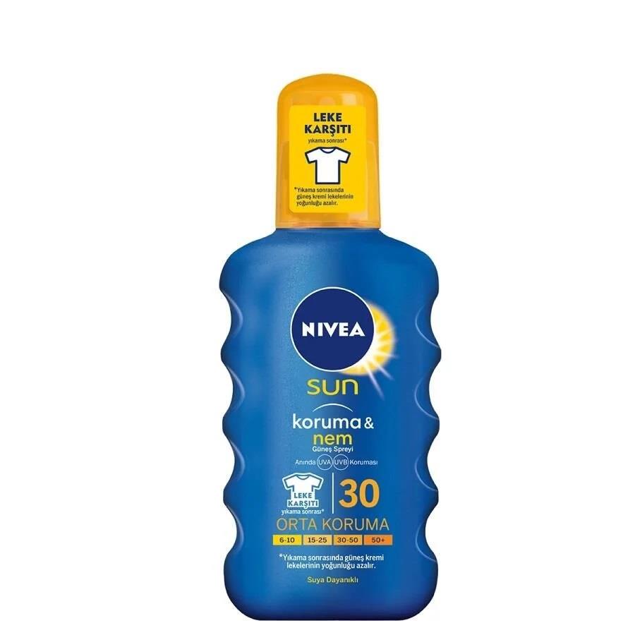 Nivea Sun Güneş Spreyi Koruma & Nem SPF30 200 ml-Nivea