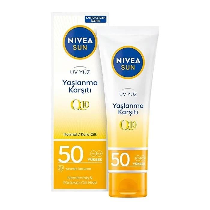 Nivea Yüz Kremi Yaşlanma & Leke Karşıtı SPF50 50 ml-Nivea