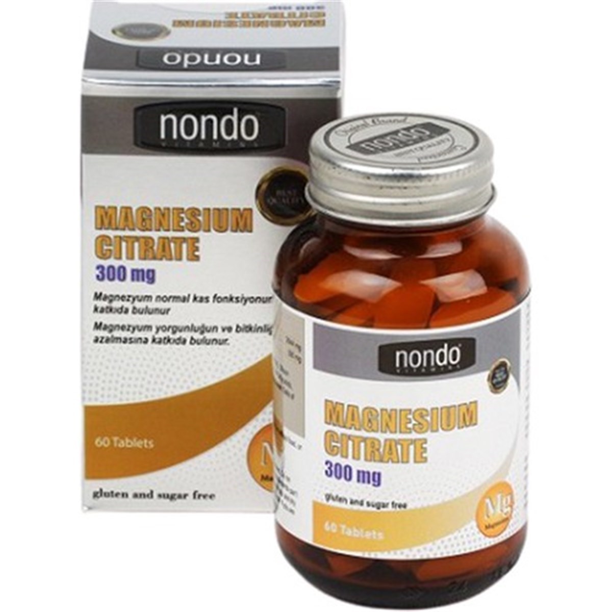 Nondo Magnezyum Sitrat 60 Tablet