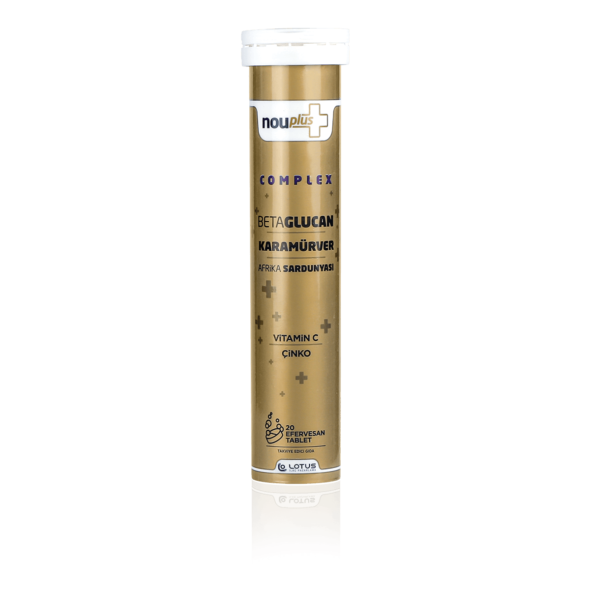 Nouplus Complex Kara Mürver Vitamin C 20 Efervesan Tablet-Nouplus