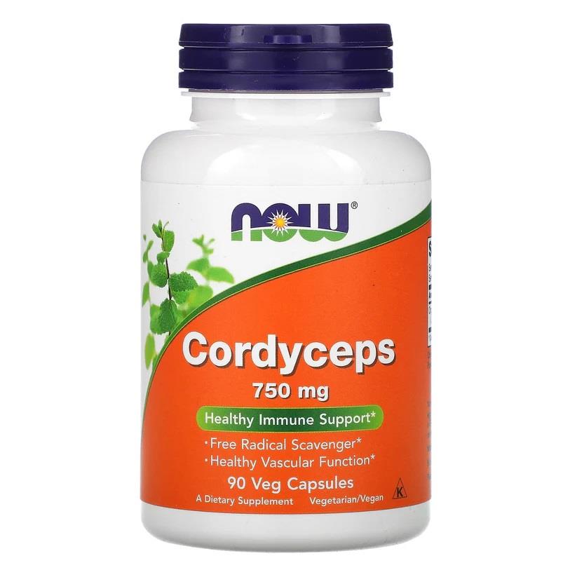 Now Foods Cordyceps 750 mg 90 Veg Capsules-NOW FOODS