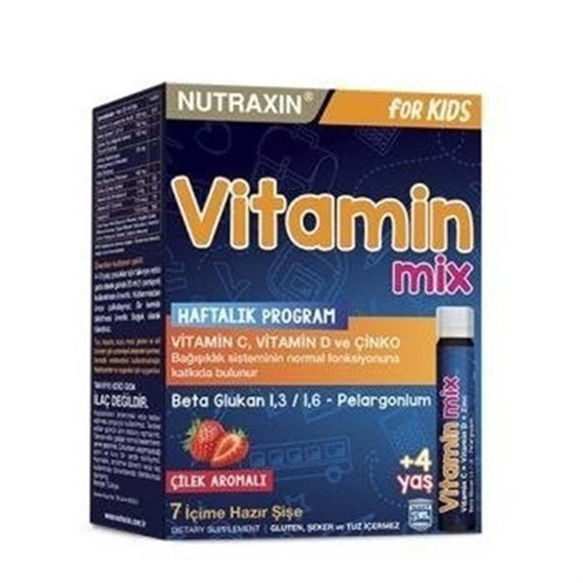 Nutraxin Vitamin Mix For Kids Sıvı 7x25 ml