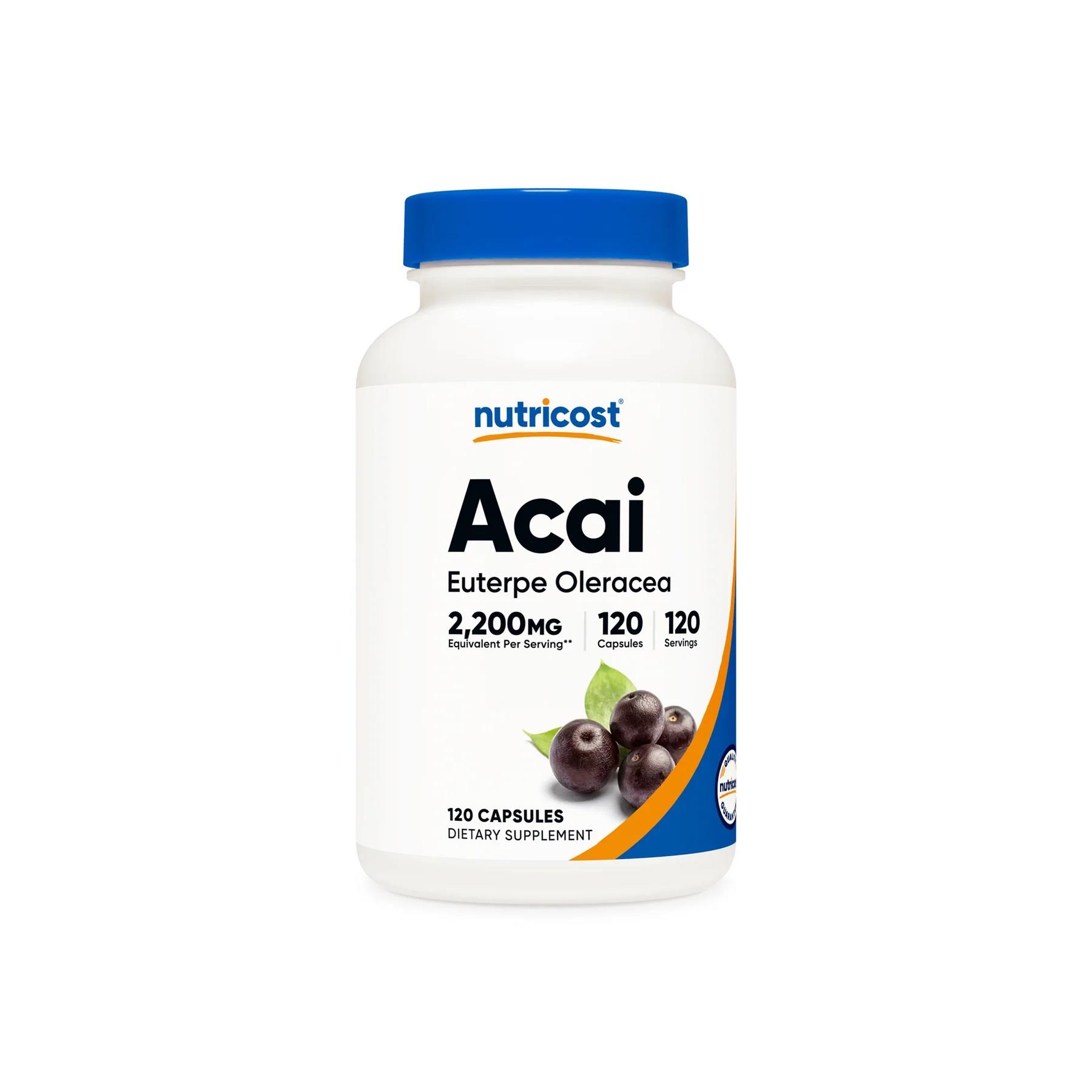 Nutricost Acai 2200 mg 120 Capsules-Nutricost