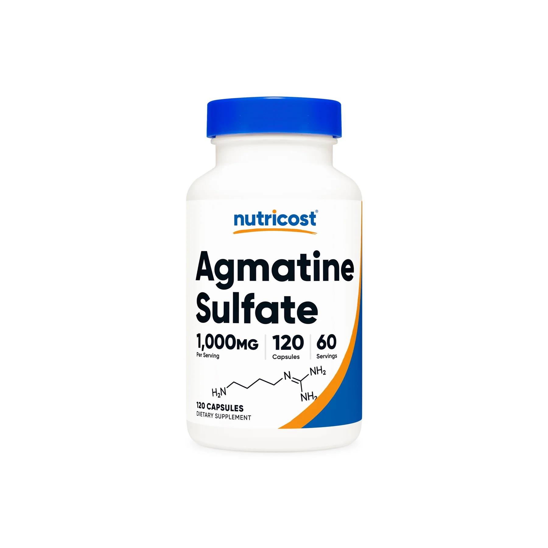 Nutricost Agmatine Sulfate 1,000 mg 120 Capsules 500 mg Per Capsule-Nutricost