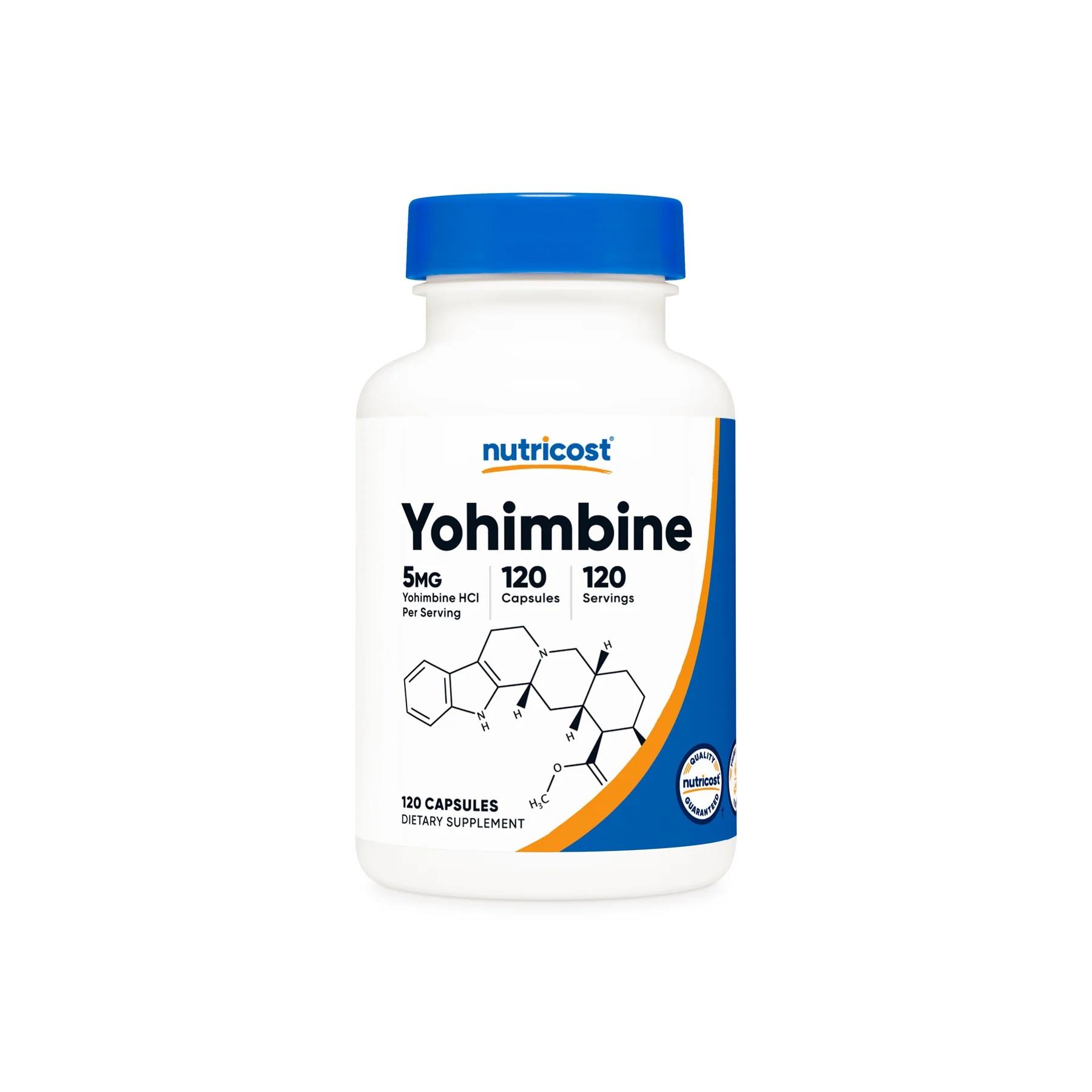 Nutricost Extra Strength Yohimbine HCL 5 mg 120 Capsules-Nutricost