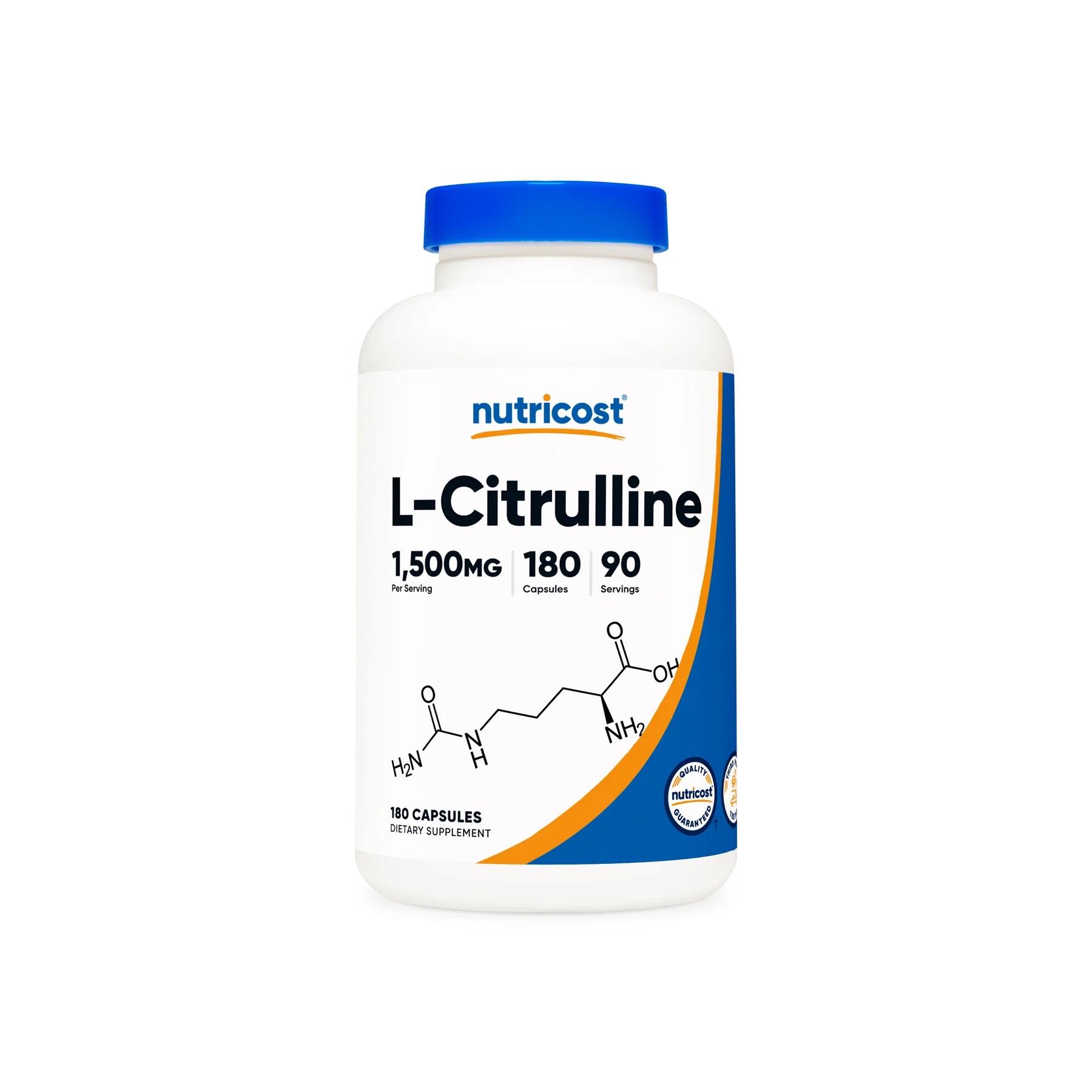 Nutricost L- Citrulline 1500 mg 180 Capsules-Nutricost