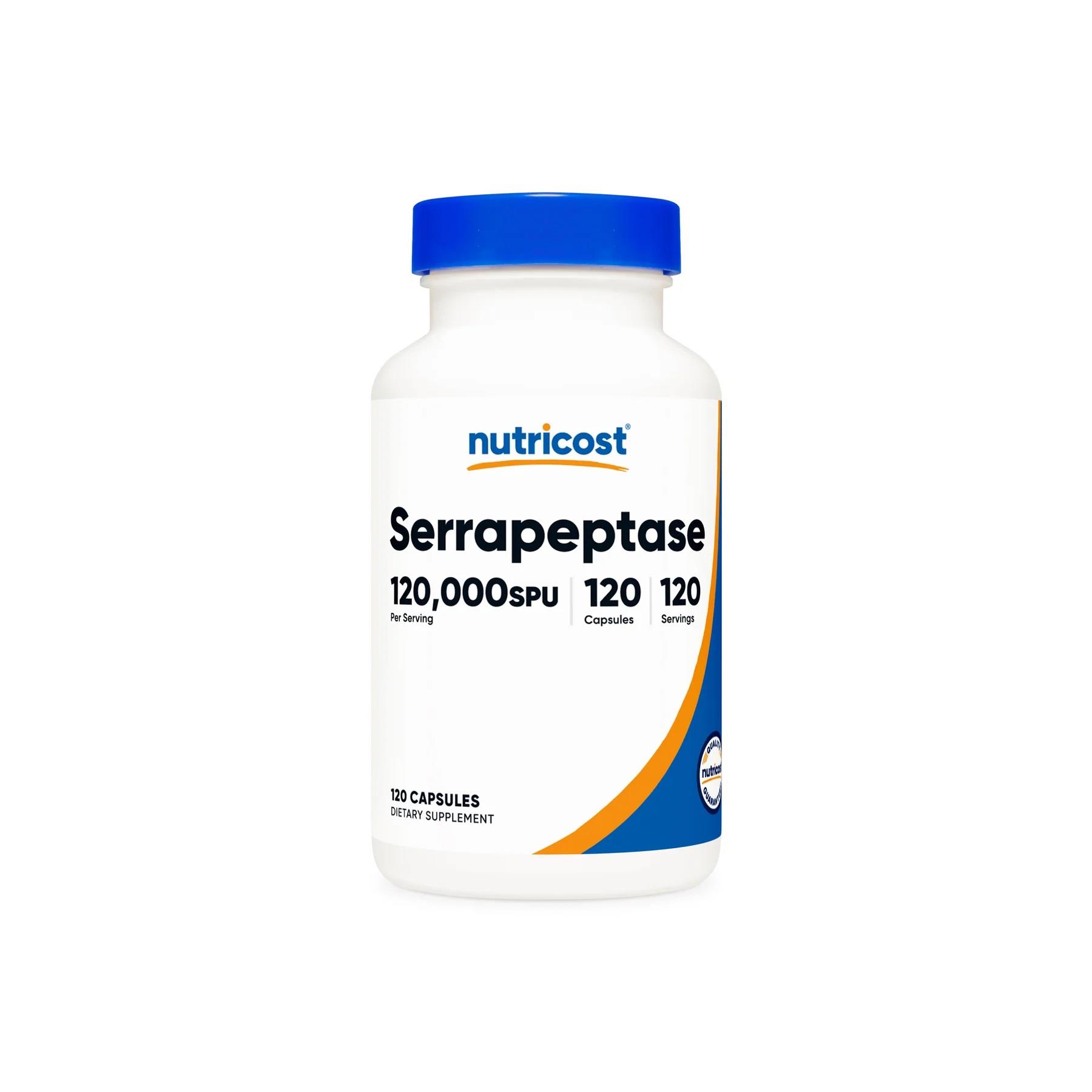 Nutricost Serrapeptase 60 mg 120,000 SPU 120 Capsules-Nutricost