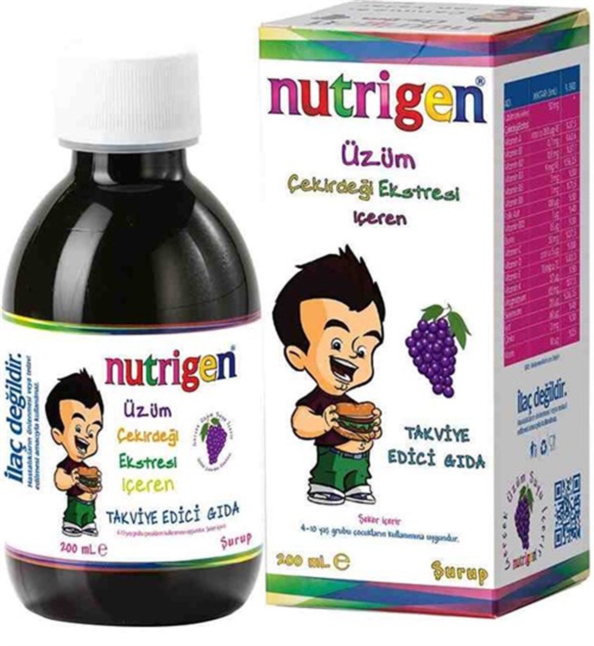 Nutrigen Üzüm Çekirdeği Ekstresi Şurup 200 Ml