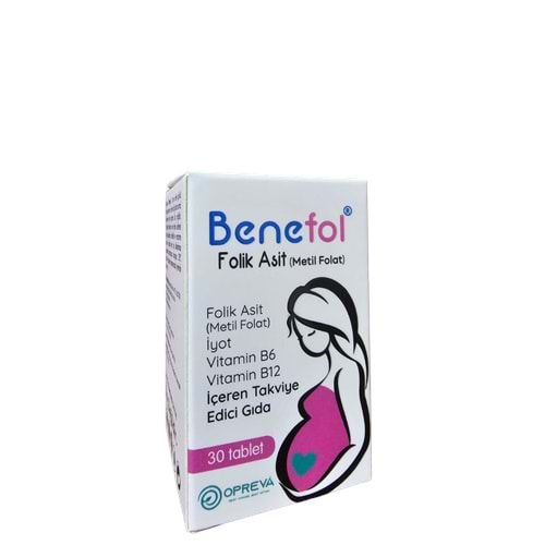 Opreva Benefol Folik Asit 30 Tablet-Opreva
