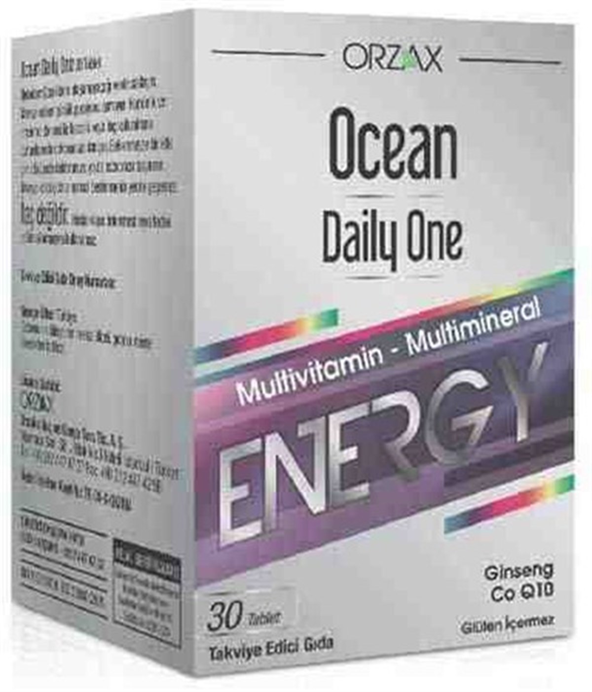 Orzax Ocean Daily One Energy 30 Tablet - Takviye Edici Gıda