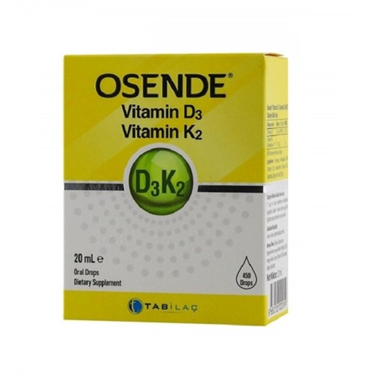 Osende Vitamin D3K2 Damla 20 ml