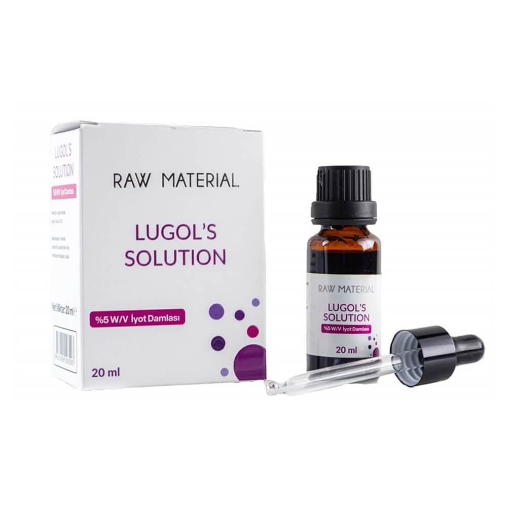 Raw Material Lugol's Solution %5 İyot Damlası 20 ml-Raw Materıal